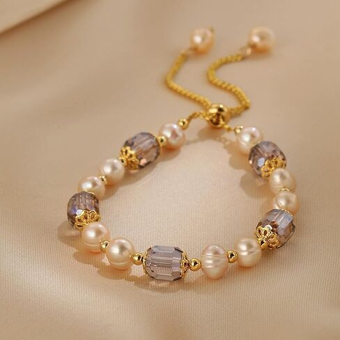 Silver Bracelet for Women, Adjustable Layered Charm Chain Bracelets, Dainty Fashion Jewelry Gifts for Her in Saudi Arabia