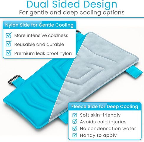 Arctic Flex Full Leg Ice Pack Wrap (Hot & Cold Therapy) - Large, Reusable Gel Ice Pack for Injuries & Swelling - ICY Sleeve for Leg Pain Relief - Cold/Hot Wrap for Thigh, HIPS, Knee, Shins & Back in Saudi Arabia