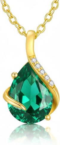 YDD 14K Solid Gold Opal Necklace for Women Dainty Opal Pendant Necklace Pear Shaped Teardrop Necklace October Birthstone Opal Gemstone Opal Jewelry Gifts for Her 16"-18" in Kuwait