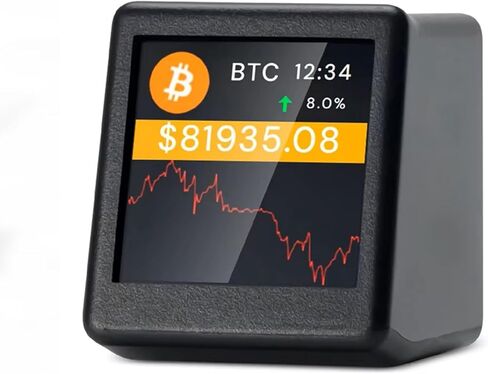 WiFi Bitcoin Crypto Tracker Bitcoin Crypto Price Displayer العملة والأسهم والعقود الآجلة وسعر صرف العملة ومؤشر تعقب الأسعار وعرض الطقس على مدار الساعة in Kuwait