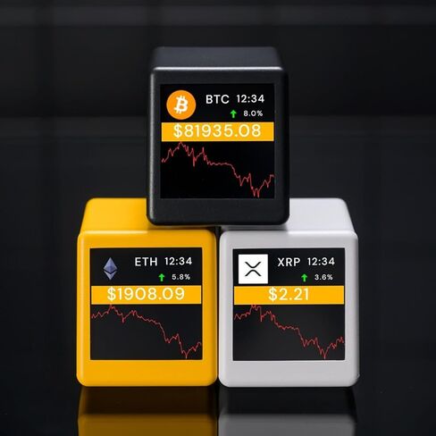 WiFi Bitcoin Crypto Tracker Bitcoin Crypto Price Displayer العملة والأسهم والعقود الآجلة وسعر صرف العملة ومؤشر تعقب الأسعار وعرض الطقس على مدار الساعة in Kuwait