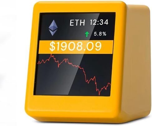 WiFi Bitcoin Crypto Tracker Bitcoin Crypto Price Displayer العملة والأسهم والعقود الآجلة وسعر صرف العملة ومؤشر تعقب الأسعار وعرض الطقس على مدار الساعة in Kuwait