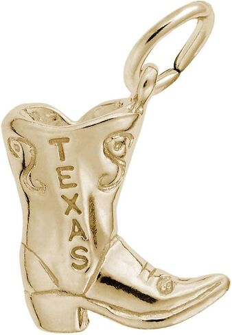 Rembrandt Charms - Detailed Texas Cowboy Boot Charm in Saudi Arabia