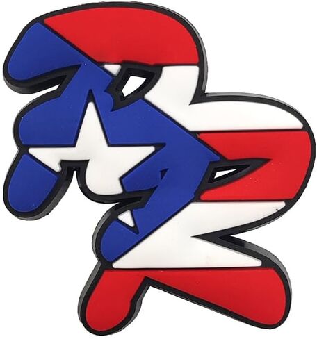 12Pcs Puerto Rico Shoe Charms, Puerto Ricans Charms for Shoes, Wristbands, Sandals, Bracelets, Gifts for Birthday, Holidays, Party for Boy Girls Adults Teen in Saudi Arabia