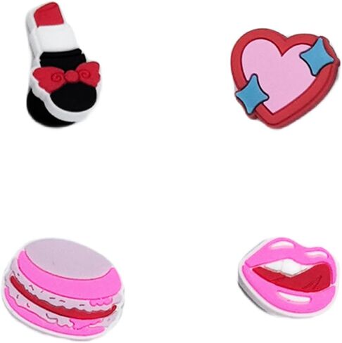 48 PCS Shoe Charms for Girls Boys Women Men Teens, Decorative Charms for Sandals, Party Favors, 0.47" Button Diameter (Pink 48pcs) in Saudi Arabia