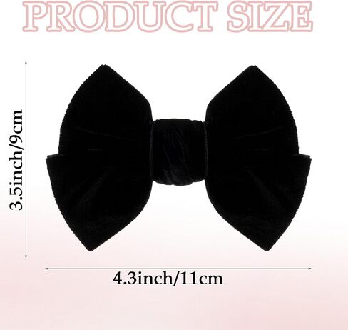 2 Pcs Bow Shoe Clips Velvet Bow Shoe Clips Decorative Shoe Clips for Women Wedding Party Shoe Charms Decoration Wedding Gift (Black) in Saudi Arabia