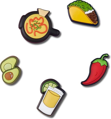 Crocs 5-Pack Shoe Charms | Jibbitz, Mexican Food, One Size in Saudi Arabia