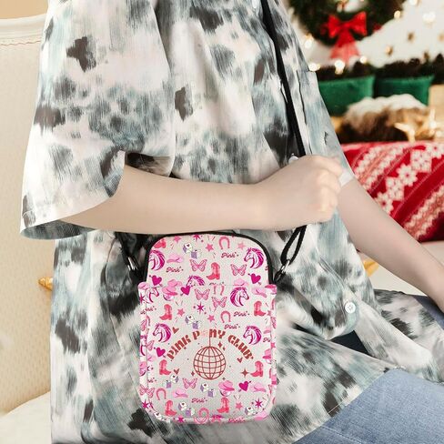WCGXKO Singer Gift Pink Crossbody Bag كلمات الأغاني هدية لمحبي الموسيقى in Kuwait