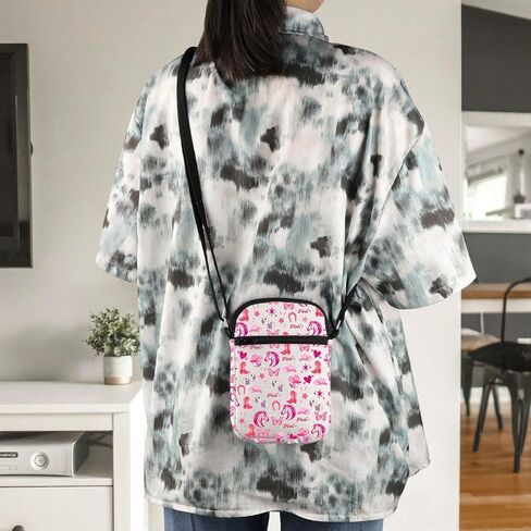 WCGXKO Singer Gift Pink Crossbody Bag كلمات الأغاني هدية لمحبي الموسيقى in Kuwait