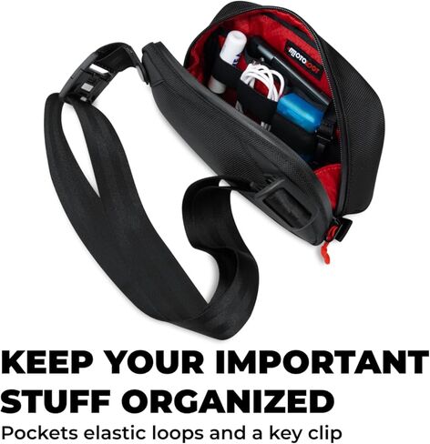 Reflective Sling Bag Backpack Crossbody Bag for Motorcycles, Scooters, Travel, Daily Use in Saudi Arabia