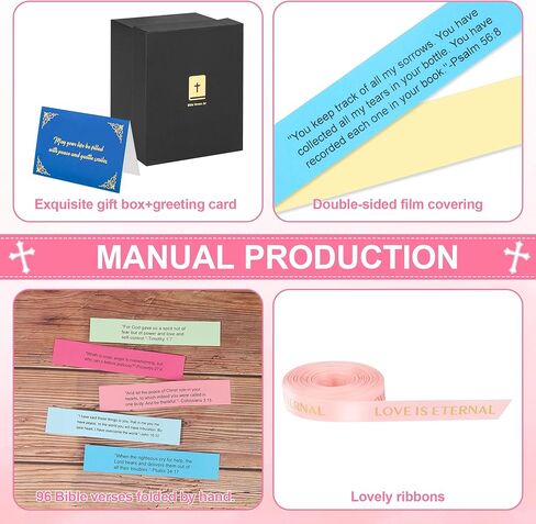SRANQUILL Unique Christian Birthday Gift for Women, Bible Study Supplies - Scripture Jars, Gifts for Mom & Best Friends in Saudi Arabia