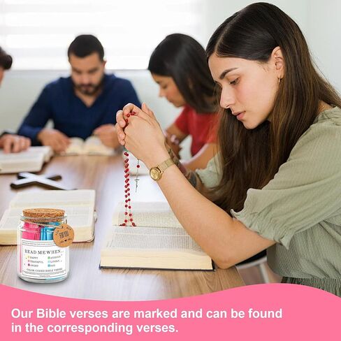 SRANQUILL Unique Christian Birthday Gift for Women, Bible Study Supplies - Scripture Jars, Gifts for Mom & Best Friends in Saudi Arabia