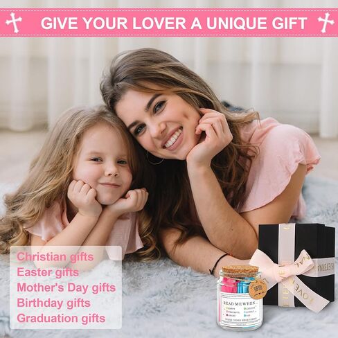 SRANQUILL Unique Christian Birthday Gift for Women, Bible Study Supplies - Scripture Jars, Gifts for Mom & Best Friends in Saudi Arabia