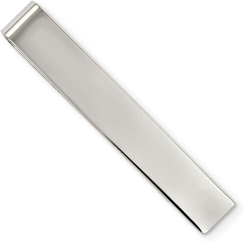 Solid Stainless Steel Men's Tie Bar - 49mm x 8mm in Saudi Arabia