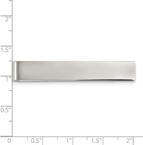 Solid Stainless Steel Men's Tie Bar - 49mm x 8mm in Saudi Arabia