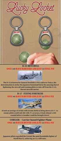 سلسلة مفاتيح/قلادة من الجلد الأسود من طراز بوينج B-17 من الحرب العالمية الثانية الأصلية in Kuwait