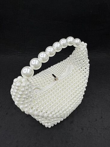 Geiomoo Pearl Handbags, Sparkly Crossbody Beaded Evening Purses Bag for Women Gril in Saudi Arabia