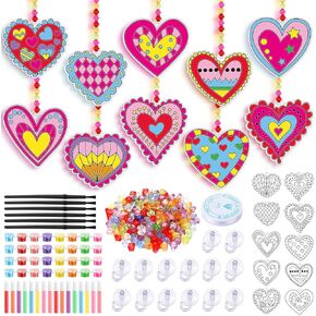 Sonwyoung 30 مجموعات مجموعات حرفية Suncatchers ، DIY Glow in the Dark Suncatcher Kits Contined Glass Window Paint Art for Classroom Party Party Party Party (Snowflake) in Kuwait