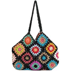 Crochet Tote Hobo Handbags Large Shoulder Shopper Purses For Beach in Kuwait
