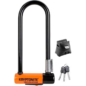 قفل على شكل حرف U من Kryptonite Evolution Lite Mini-6، قفل على شكل حرف U خفيف الوزن مضاد للسرقة، قفل فولاذي 11 مم مع مفاتيح، قفل أمان عالي للدراجات والدراجات البخارية in Kuwait