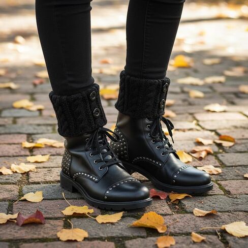 3 Pairs Short Boot Socks for Women Knitted Boot Cuffs for Winter Winter Leg Warmers Winter Christmas Gifts in Saudi Arabia