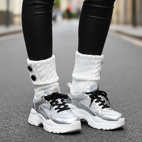 3 Pairs Short Boot Socks for Women Knitted Boot Cuffs for Winter Winter Leg Warmers Winter Christmas Gifts in Saudi Arabia