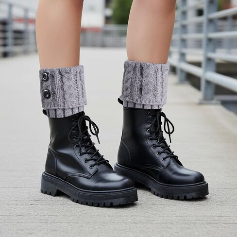 3 Pairs Short Boot Socks for Women Knitted Boot Cuffs for Winter Winter Leg Warmers Winter Christmas Gifts in Saudi Arabia