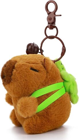 ChunlongFour لطيف المفاتيح كابيبارا أفخم حقيبة سلسلة مفاتيح سحر قلادة لهدايا عيد الميلاد حقيبة يد على ظهره مفاتيح السيارة المحفظة in Kuwait