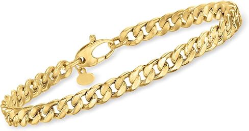 Ross-Simons Italian 5mm 14kt Yellow Gold Curb-Link Bracelet in Saudi Arabia