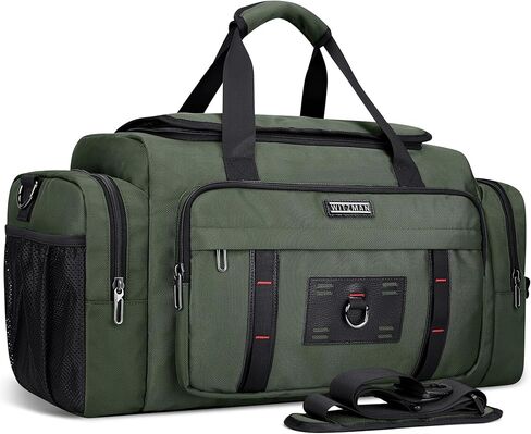 WITZMAN Duffle Bag for Men Large Overnight Carry On Weekender Bag with Shoe Compartment Sports Gym Duffle Bags for Traveling(B719 Silvery Grey) in Saudi Arabia