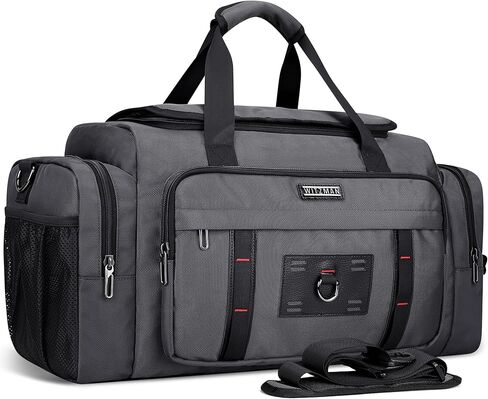 WITZMAN Duffle Bag for Men Large Overnight Carry On Weekender Bag with Shoe Compartment Sports Gym Duffle Bags for Traveling(B719 Silvery Grey) in Saudi Arabia