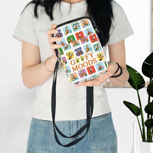 LEVLO Funny Cartoon Dog Crossbody Bag Cartoon Fans Gift Dog Moods Shoulder Bag Cartoon Dog Movie Merch in Saudi Arabia