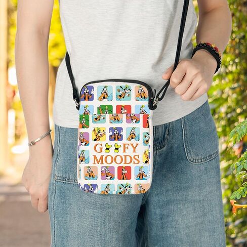 LEVLO Funny Cartoon Dog Crossbody Bag Cartoon Fans Gift Dog Moods Shoulder Bag Cartoon Dog Movie Merch in Saudi Arabia