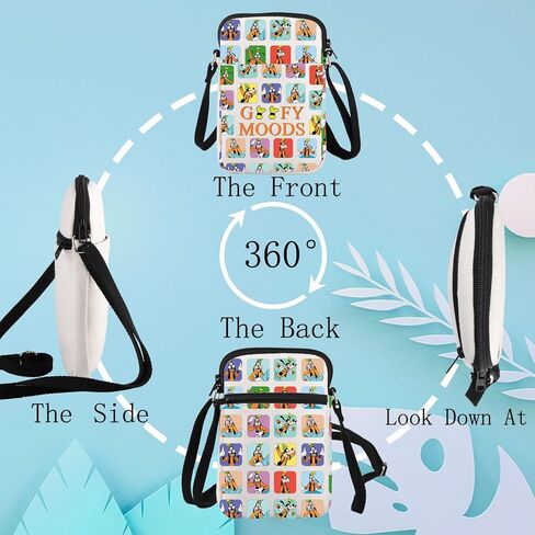 LEVLO Funny Cartoon Dog Crossbody Bag Cartoon Fans Gift Dog Moods Shoulder Bag Cartoon Dog Movie Merch in Saudi Arabia