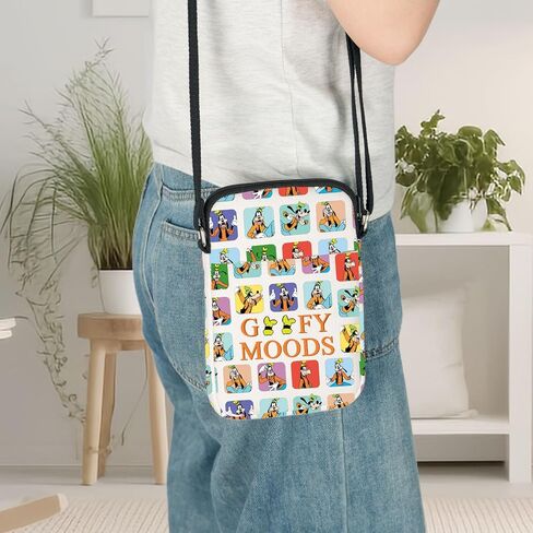 LEVLO Funny Cartoon Dog Crossbody Bag Cartoon Fans Gift Dog Moods Shoulder Bag Cartoon Dog Movie Merch in Saudi Arabia