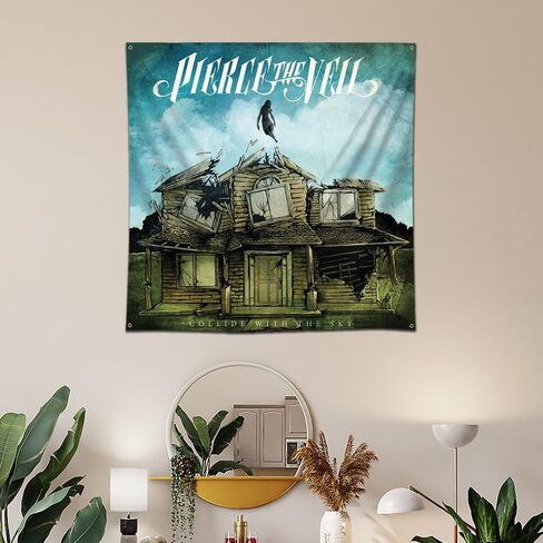 LCFHOME Pierces Flag The Veil Tapestry Flag Sky Music Tapestry 4x4Ft Bedroom Bar College Dorm Room Decor in Saudi Arabia