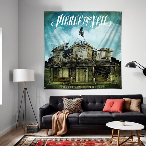LCFHOME Pierces Flag The Veil Tapestry Flag Sky Music Tapestry 4x4Ft Bedroom Bar College Dorm Room Decor in Saudi Arabia