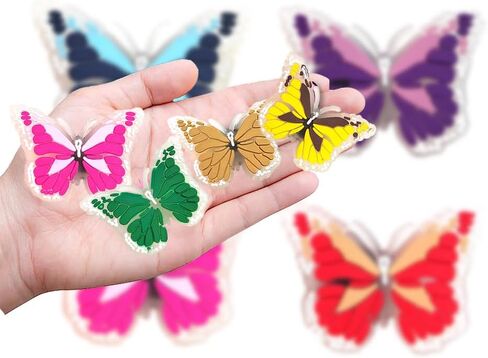 سحر أحذية الفراشة المتوهجة في الظلام، 8 قطع، دبابيس إكسسوارات كرتونية كاواي in Kuwait