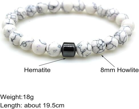 Glame Anti Alcohol Bracelet for Men Women Stop Drinking Alcohol Manifestation Hematite Abstinence Assistance Natural Stone Bracelets Calming Anxiety Healing Bracelets Jewelry Anxiety Stress Relief Gifts in Saudi Arabia