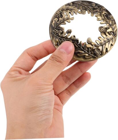 DOITOOL Pinecone شمعة الظل العلوي غطاء مزخرف من سبائك الزنك العتيقة لشموع الجرة المتوسطة يعزز جودة الهواء ويضمن حرقًا متساويًا لديكور العطلات in Kuwait