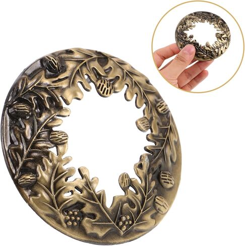 DOITOOL Pinecone شمعة الظل العلوي غطاء مزخرف من سبائك الزنك العتيقة لشموع الجرة المتوسطة يعزز جودة الهواء ويضمن حرقًا متساويًا لديكور العطلات in Kuwait