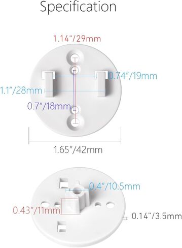 Motorized Roller Shade Bracket Adapter, Windows Shade Bracket Adapter，Installed Between Bracket and Motor | Roller Shade Motor Mount Bracket (2PCS) in Saudi Arabia