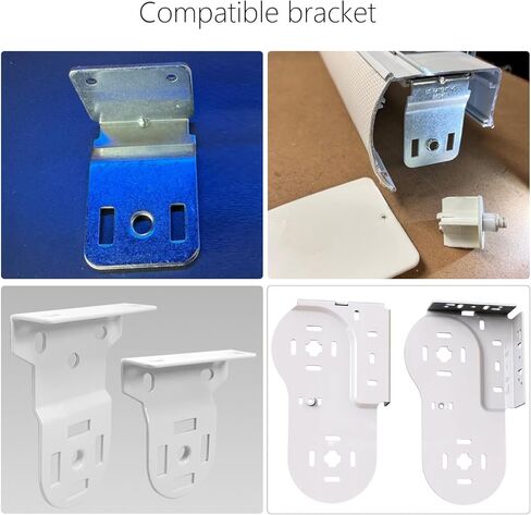 Motorized Roller Shade Bracket Adapter, Windows Shade Bracket Adapter，Installed Between Bracket and Motor | Roller Shade Motor Mount Bracket (2PCS) in Saudi Arabia