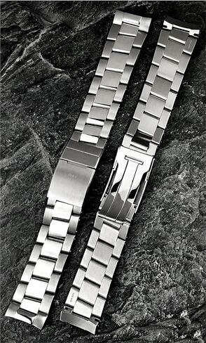 سوار ساعة صلب من الفولاذ المقاوم للصدأ بطرف منحني 22 مم، لأساور حزام ساعة بريتلينغ أفينجر الفضية in Kuwait