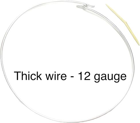 Handmade Choker Wire Necklace in Sterling Silver or 14 Karat Rolled Gold, Thick Wire Neck Collar in Kuwait