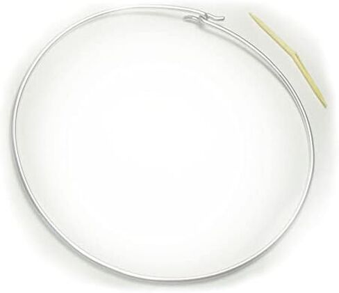 Handmade Choker Wire Necklace in Sterling Silver or 14 Karat Rolled Gold, Thick Wire Neck Collar in Kuwait