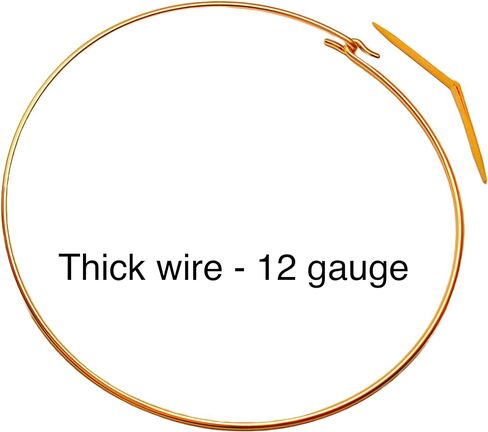 Handmade Choker Wire Necklace in Sterling Silver or 14 Karat Rolled Gold, Thick Wire Neck Collar in Kuwait