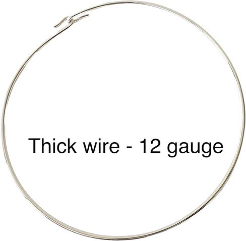 Handmade Choker Wire Necklace in Sterling Silver or 14 Karat Rolled Gold, Thick Wire Neck Collar in Kuwait