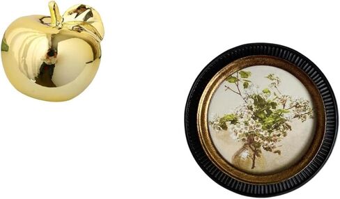 Fenteer الفاكهة النحت تمثال الزخرفية السيراميك تمثال الراتنج إطار الصورة زخرفة مع تصميم خمر أنيق مناسبة لمكتب داخلي ديكور المنزل O in Kuwait