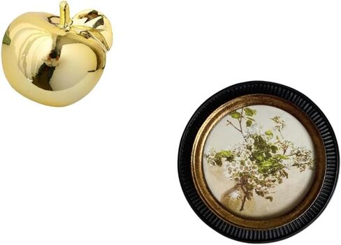 Fenteer الفاكهة النحت تمثال الزخرفية السيراميك تمثال الراتنج إطار الصورة زخرفة مع تصميم خمر أنيق مناسبة لمكتب داخلي ديكور المنزل O in Kuwait